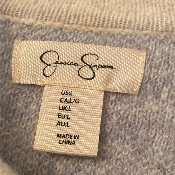 Women’s Plaid Jessica Simpson Button-Up Sweater Jacket - Large - Picture 3 of 7